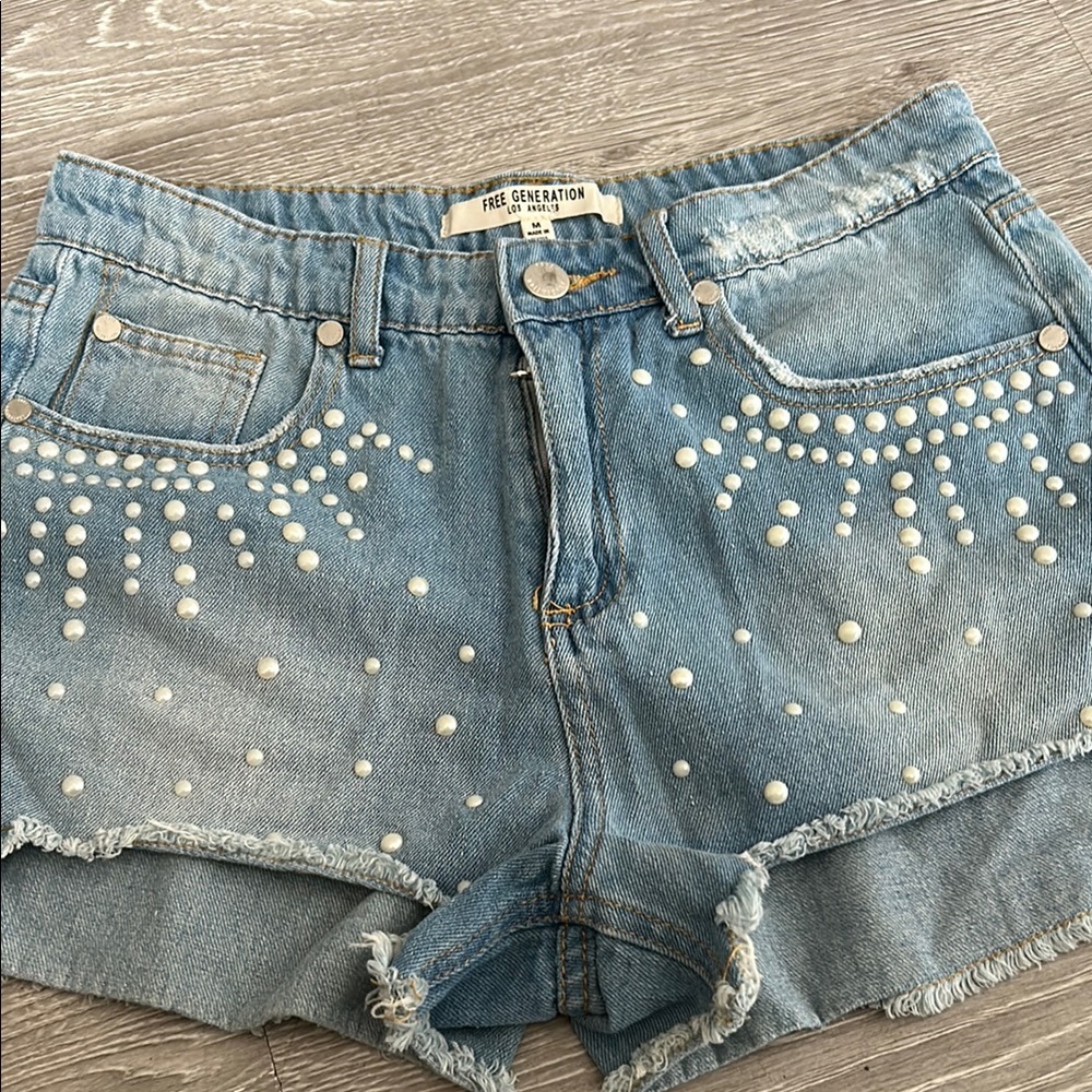 Blue Denim Shorts